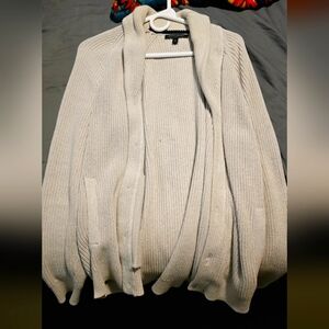 Banana Republic heavy cardigan. Cream color size medium